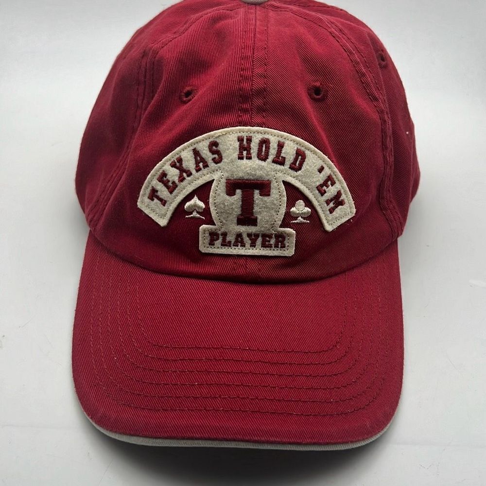 Texas‎ hold’em stitched player red hat
